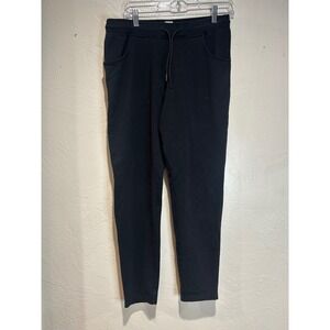 WYR Mens Black Tapered Knit Jogger Sweatpants Size Medium Drawstring Casual